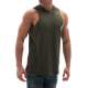 Sleeveless T-Shirt In Hooded Khaki 2893 - Haki yeşili