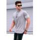 Madmext Men Dye Gray T-shirt 5381 - Boyalı gri