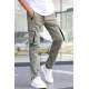 Light Green Jogger Trousers with Cargo Pockets 5791 - Açık yeşil