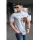 Madmext Men Printed Dye Gray T-shirt 5366 - Boyalı gri