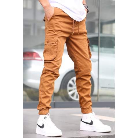 Camel Slim Fit Jogger Trousers 5740 - Camel