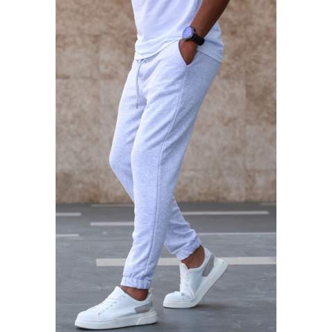 Madmext Men Plain Marl Snow Sweatpants 5424 - Karmelanj