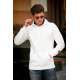 Madmext White Printed Hoodie 4186 - Beyaz