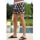 Madmext Black Printed Swim Wear Short 2639 - Siyah