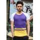 Madmext Purple Striped T-shirt for Men 3014 - Mor