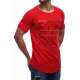 Madmext Red Printed T-shirt for Men 2620 - Kırmızı