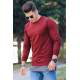 Madmext Men Maroon Sweatshirt 2193