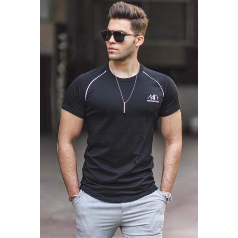 Madmext Men Black T-shirt 4979 - Siyah