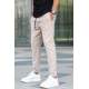 Madmext Men Beige Jogger Trousers 4242 - Bej