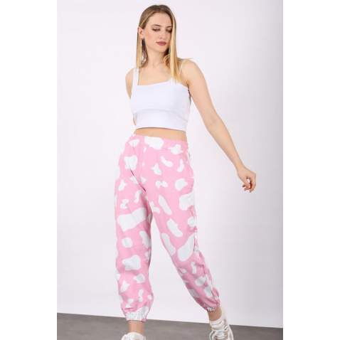 Mad Girls Pink Dalmatians Sweatpants MG1147 - Pembe