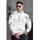 Madmext Men White Sweatshirt 5291 - Ekru