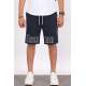 Madmext Men Printed Navy Blue Capri Shorts 5439 - Lacivert