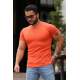 Madmext Men Basic Orange T-Shirt 4077 - Turuncu