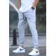 Gray Slim Fit Jogger Trousers 5472 - Gri