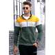 Madmext Men Yellow Sweatshirt Hoodie 2818 - Sarı