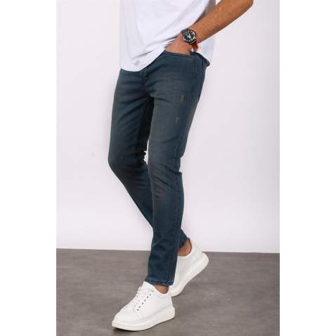 Madmext Men Skin Fit Blue Jeans 5680 - Mavi