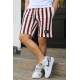 Madmext Black Striped Capri for Men 2915 - Siyah