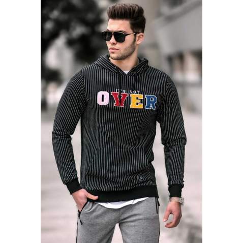 Madmext Men Hoodie Black Sweatshirt 2788 - Siyah