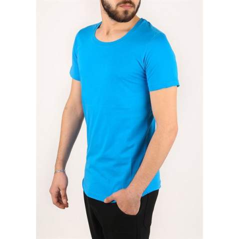 Madmext Men Basic Blue T-shirt 2308 - Mavi