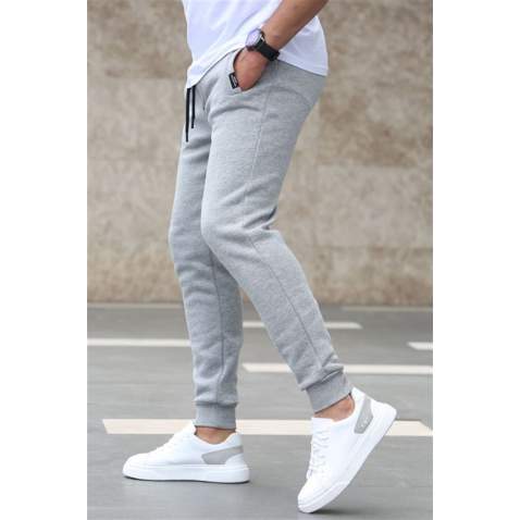 Madmext Men Basic Gray Sweatpants 4210 - Gri