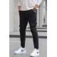 Slim Fit Black Cargo Trousers For Men 5714 - Siyah