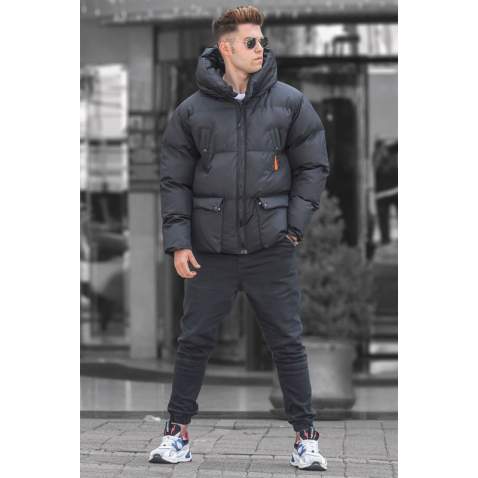 Madmext Men Black Puffer Jacket 5131 - Siyah