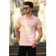 Madmext Soft Pink Polo Shirt for Men 4550 - Pudra