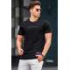 Madmext Men Printed Black T-shirt 5258 - Siyah