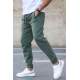 Madmext Khaki Embroidered Sweatpants For Men 5434 - Haki