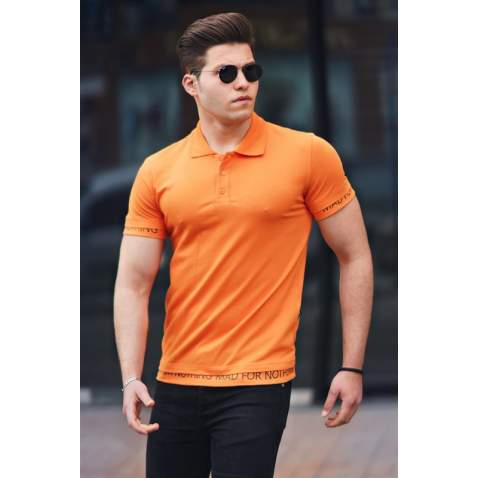 Madmext Orange Polo Shirt for Men 4586