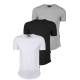 White-Black-Gray Regular Fit Basic T-Shirt (Pack of 3) 5984 - Beyaz/siyah/gri