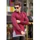 Madmext Claret Red Hoodie 4178 - Bordo