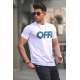 Madmext Men Printed White T-shirt 5254 - Beyaz