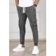 Madmext Anthracite Pocket Detailed Striped Jogger Pants 4818 - Antrasit