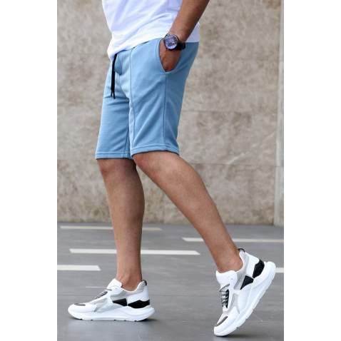 Madmext Men Blue Plain Shorts 5173 - Mavi