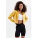 Mad Girls Cropped Yellow Sweatshirt MG1355 - Sarı