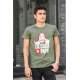 Madmext Khaki Printed T-shirt for Men 4017 - Haki