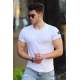 Madmext White Rapped T-shirt for Men 4064 - Beyaz