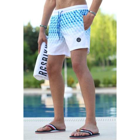 Blue Basic Swim Shorts 5778 - Mavi