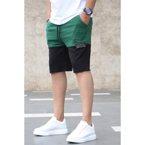 Madmext Green Two Tone Capri for Men Mad2922 - Yeşil