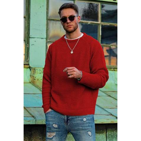 Madmext Men Red Sweater 5179 - Kırmızı