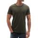 Madmext Men Khaki Plain T-shirt 3006 - Haki