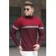 Madmext Men Maroon Turtleneck Sweater 5149 - Bordo