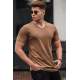 Madmext Men Brown T-shirt 5281 - Kahverengi