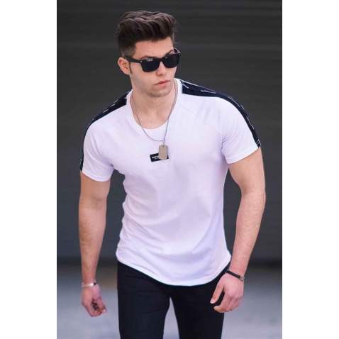 Madmext White Basic T-shirt for Men 4520 - Beyaz