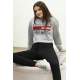 Mad Girls Gray Sweatshirt MG931 - Gri