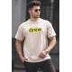 Madmext Men Beige T-shirt 5205 - Bej