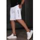 Madmext White Capri Shorts 5403 - Beyaz