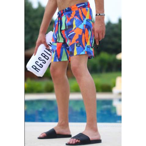 Madmext Men Anthracite Swim Shorts 5073