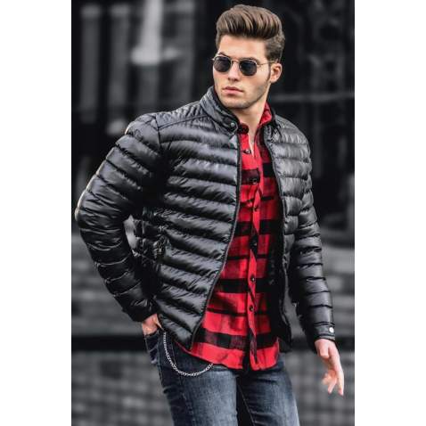 Madmext Men Black Jacket 9606 - Siyah